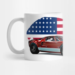 GT40 MK1 USA Print Mug